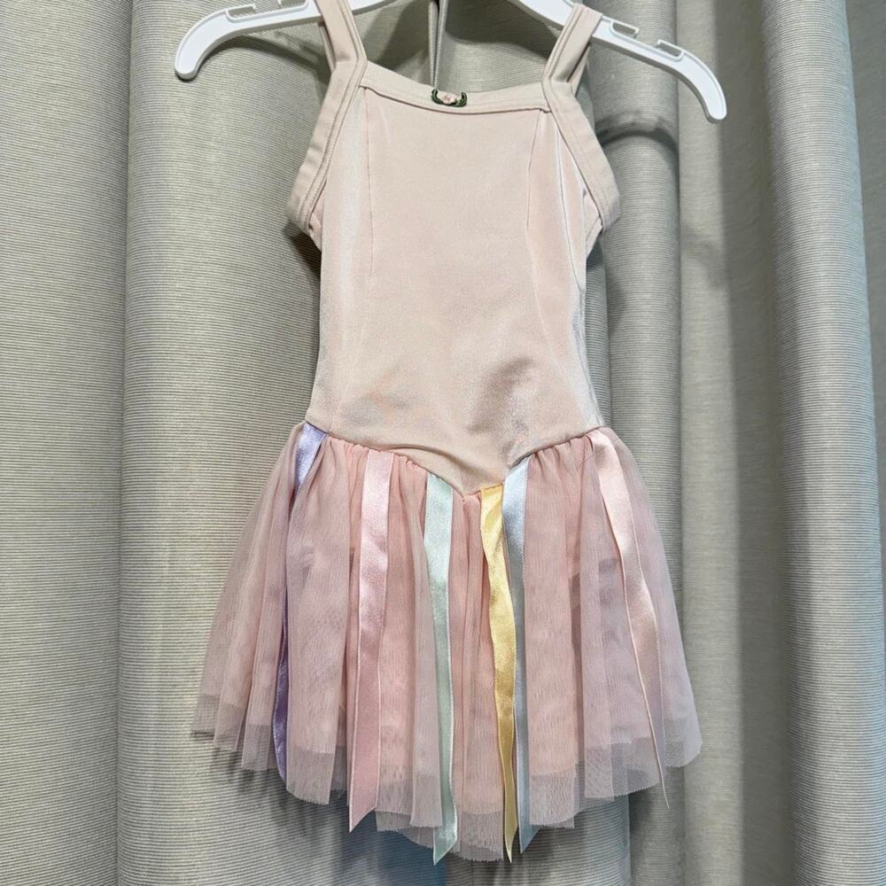 Mirella pink ballet dress costume halloween gymnastics size 4-6